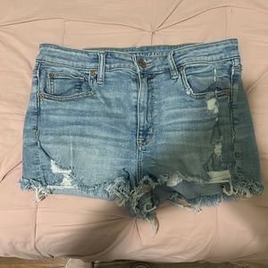 Size 12, American Eagle jean shorts. Light wash color